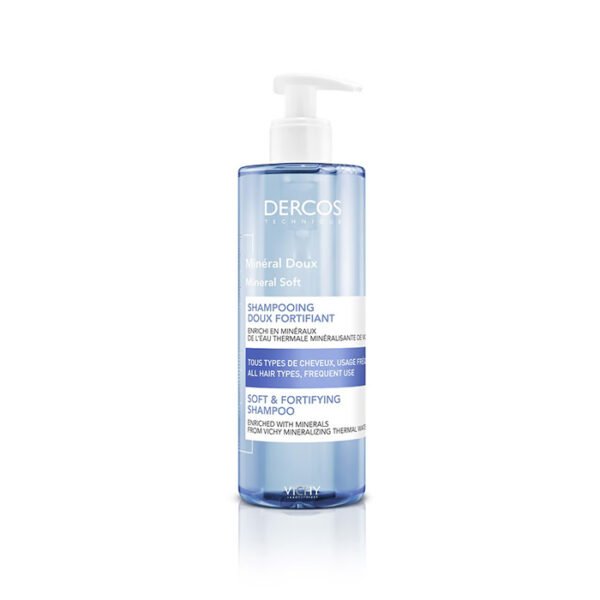 Shampooing Dercos Doux Minéral, flacon de 400 ml