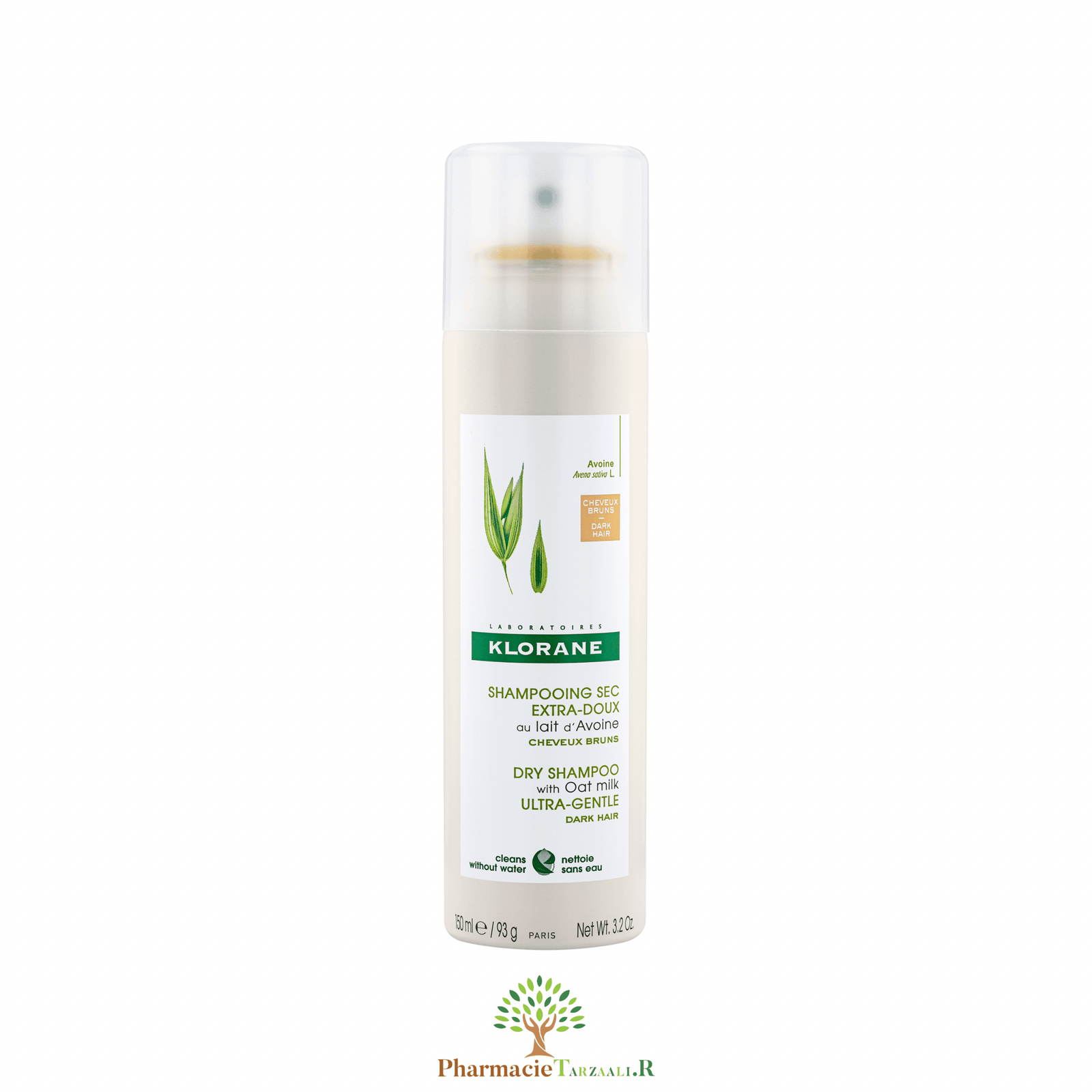 KL_Oat_Hair_2020_Dry-Shampoo-Dark-Hair_Front_150ml_3282770200850-2.png KLORANE SHAMPOING SEC AVOINE – Image 1