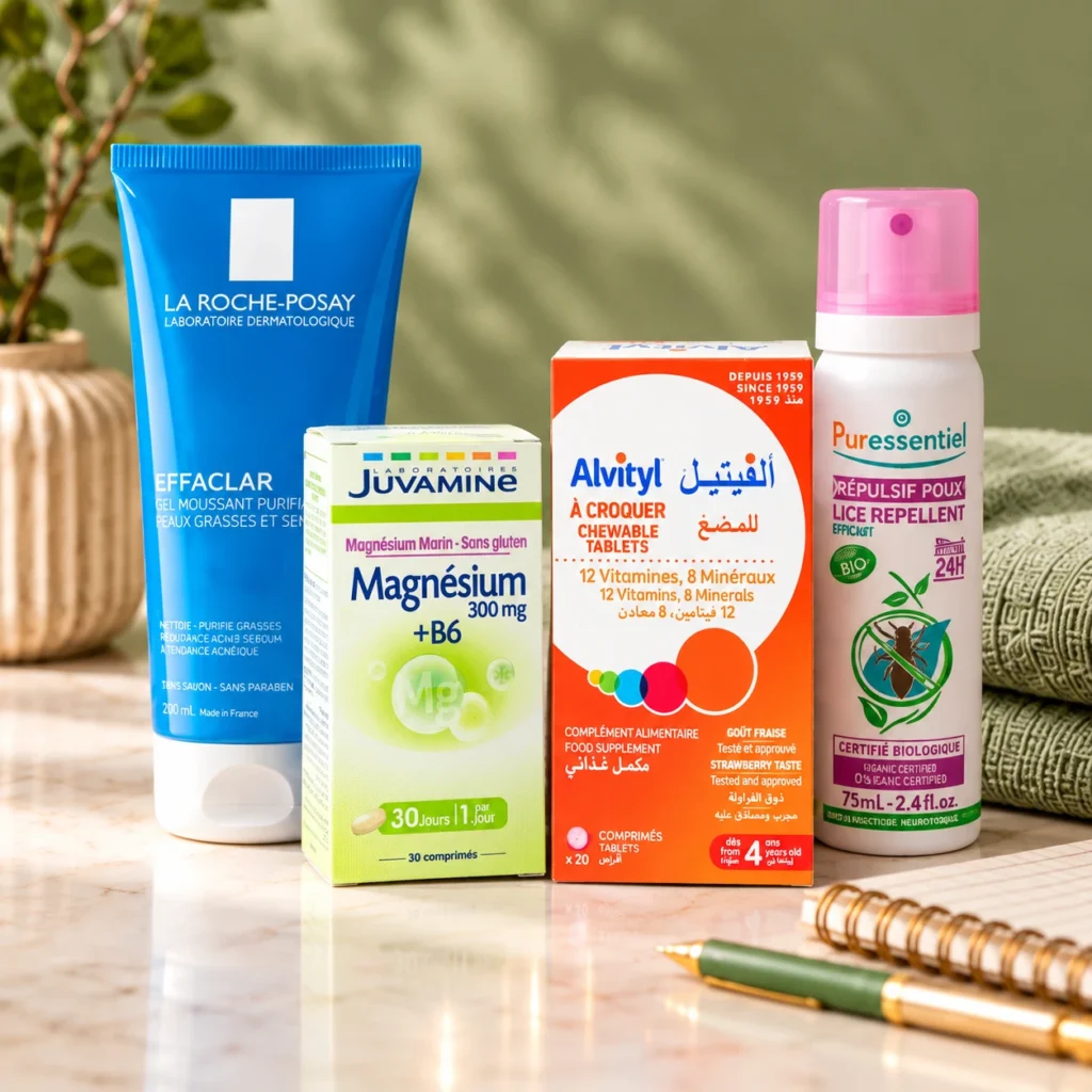 Sélection rentrée : Effaclar, Juvamine Magnésium + B6, Alvityl à croquer et spray répulsif poux Puressentiel